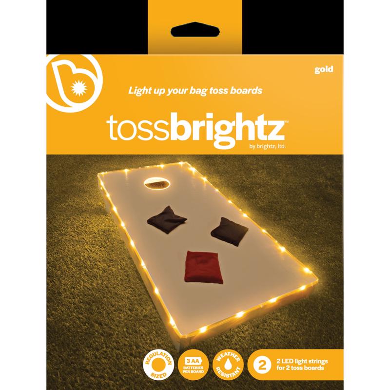 Brightz Toss Brightz Gold LED Cornhole Light Kit ABS Plastics