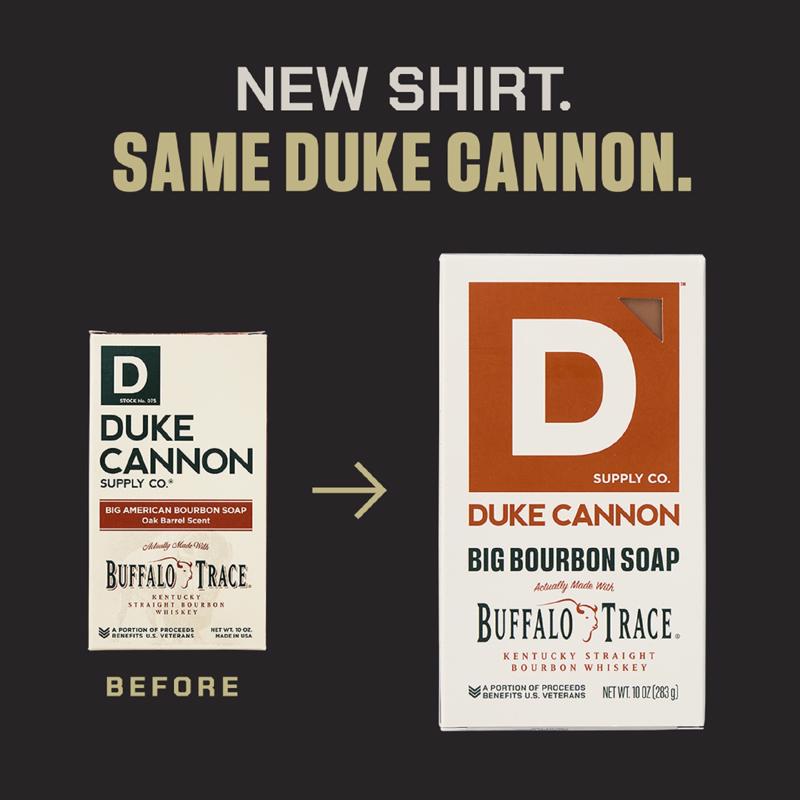 Duke Cannon Bourbon Oak Barrels + Aged Spirits Scent Bar Soap 10 oz