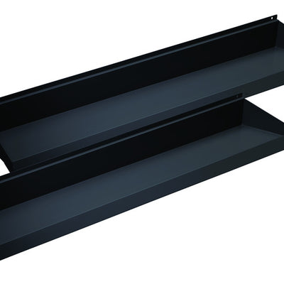 2 in. H X 8 in. W X 4 ft. L Black Shelf Edge Holder