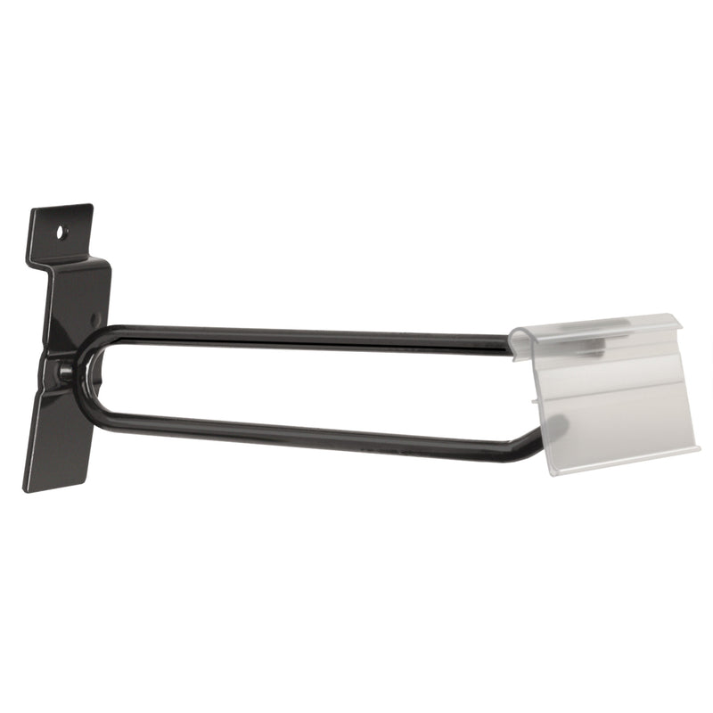 6 in. Black Metal Slot Wall Peg Hook 25 pk