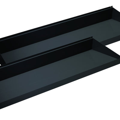2 in. H X 12 in. W X 48 in. L Black Shelf Edge Holder