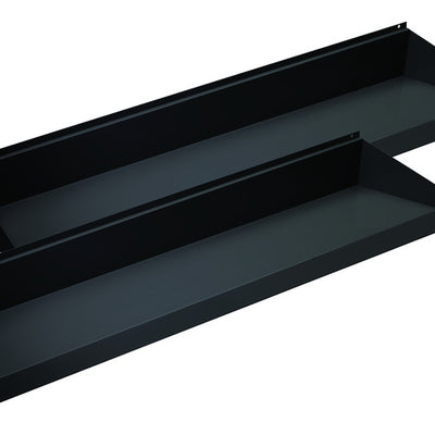 2 in. H X 10 in. W X 48 in. L Black Shelf Edge Holder