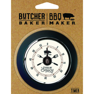 Open Road Brands Butcher Baker BBQ Maker Feelin' Saucy Timer Metal/Plastic