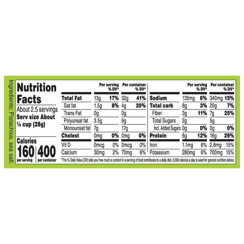 Wonderful No Shell Roasted/Salted Pistachios 2.5 oz Pegged