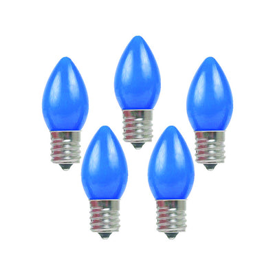 Holiday Bright Lights Incandescent C7 Blue 25 ct Replacement Christmas Light Bulbs 0.08 ft.