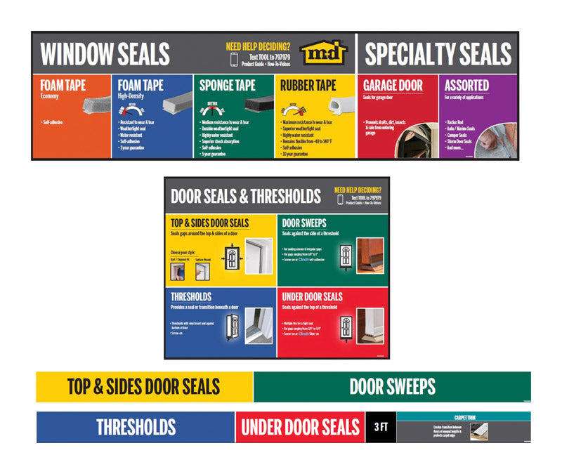 0 in. H X 0 in. W Cold Weather Products Hardware POP Card 1 Set each