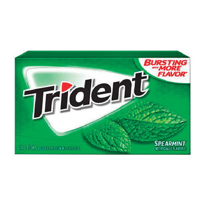 Trident Sugar Free Spearmint Chewing Gum 14 pk 1.168 oz