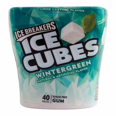 Ice Breakers Ice Cubes Sugar Free Wintergreen Chewing Gum 40 pc