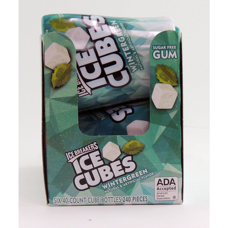 Ice Breakers Ice Cubes Sugar Free Wintergreen Chewing Gum 40 pc
